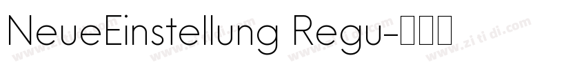 NeueEinstellung Regu字体转换